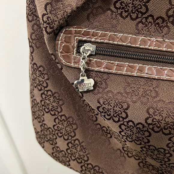 KATHY VAN ZEELAND Brown Floral Patterned Women's Bag - Picture 4 of 9